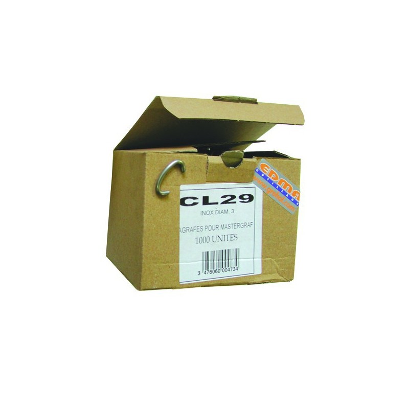 AGRAFES CL 29 - Inox AISI 304 - 100