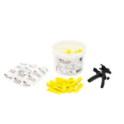 Kit de 100 croisillons autonivelant avec pince et 100 cales Epaisseur:1 mm