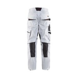 Pantalon Peintre +stretch Blanc/Gris foncé 42