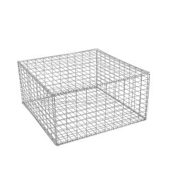 Gabion cage ( 100 cm x 100 cm x 50 cm ) - Maille : Rectangulaire 5 cm x 10 cm - Fixation : Agrafes - Ø de fil : 4.5 mm