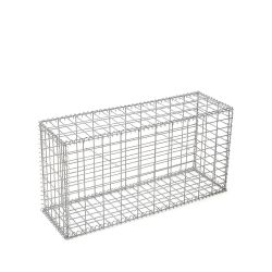 Gabion cage ( 100 cm x 30 cm x 50 cm ) - Maille : Rectangulaire 5 cm x 10 cm - Fixation : Agrafes - Ø de fil : 4.5 mm