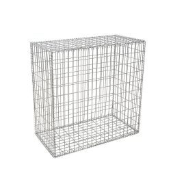 Gabion cage ( 100 cm x 50 cm x  100 cm ) - Maille : Rectangulaire 5 cm x 10 cm - Fixation : Spirales - Ø de fil : 4.5 mm