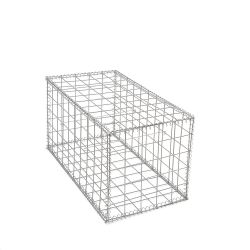 Gabion cage ( 50 cm x 100 cm x 50 cm ) - Maille : Carré 10 cm X 10 cm - Fixation : Agrafes - Ø de fil : 4.5 mm
