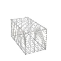 Gabion cage ( 50 cm x 100 cm x 50 cm ) - Maille : Rectangulaire 5 cm x 10 cm - Fixation : Agrafes - Ø de fil : 4.5 mm