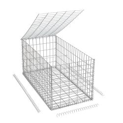 Gabion cage ( 50 cm x 100 cm x 50 cm ) - Maille : Rectangulaire 5 cm x 10 cm - Fixation : Spirales - Ø de fil : 4.5 mm