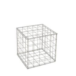 Gabion cage ( 50 cm x 50 cm x 50 cm ) - Maille : Carré 10 cm x 10 cm - Fixation : Spirales - Ø de fil : 4.5 mm