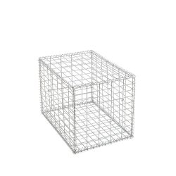 Gabion cage ( 50 cm x 70 cm x  50 cm ) - Maille : Rectangulaire 5 cm x 10 cm - Fixation : Spirales - Ø de fil : 4.5 mm