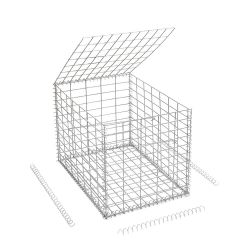 Gabion cage ( 50 cm x 70 cm x  50 cm ) - Maille : Rectangulaire 5 cm x 10 cm - Fixation : Spirales - Ø de fil : 4.5 mm