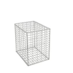 Gabion cage ( 50 cm x 70 cm x  70 cm ) - Maille : Rectangulaire 5 cm x 10 cm - Fixation : Agrafes - Ø de fil : 4.5 mm