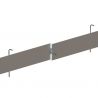 Bordure droite en aluminium brut - 3ml - Epaisseur : 3mm - Hauteur : 150 mm