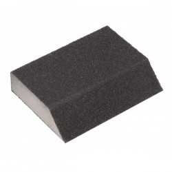 EPONGE ABRASIVE  ANGULAIRE - Eponge abrasive à angles 120 x 90 x 25 mm - Grain 60