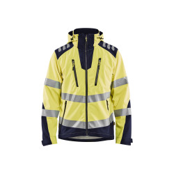 Veste Softshell haute-visibilité Jaune fluo/Marine L