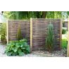 Claustra en noisetier - Hauteur : 75 cm - Largeur : 150 cm - Clôture naturelle - Tressage Horizontal