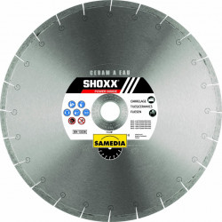 Disque Diamant Shoxx Ceram A Eau - AL : 30 / 25.4 mm - Ø : 250 mm - Haut. Segment : 9 mm