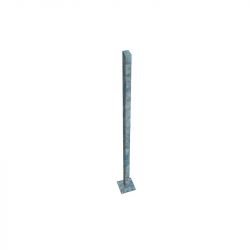 Poteau anti-basculement à platine pour gabion  en acier galvanisé - longueur 100 cm - 60 x 30 x 2 mm