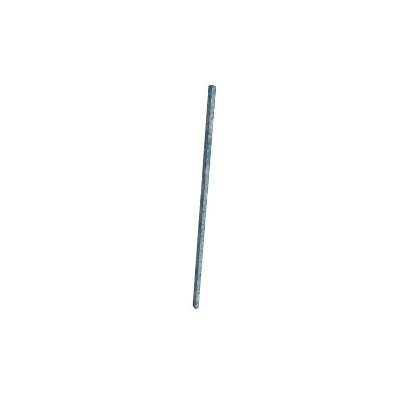 Poteau anti-basculement à sceller pour gabion  en acier galvanisé - longueur 200 cm - 60 x 30 x 2 mm