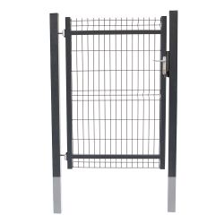 Portillon professionnel Grillage - Gris