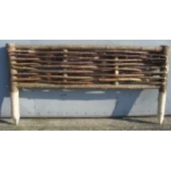 Bordure en noisetier - Hauteur : 40 cm - Largeur : 75 cm - Clôture naturelle