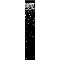 Panneau alu Noir décor vertical 1780x920
