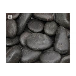Gravier Pebbles Black Rondo 25/40 - sac de 25 kg