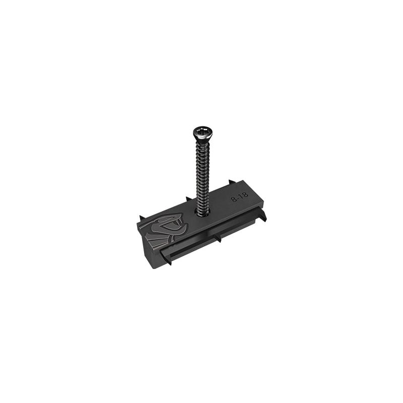 Fixation pour lame de terrasse composite départ/fin - Sachet de 30 clips + vis Fixation pour lame de terrasse composite départ/fin - Sachet de 30 clips + vis