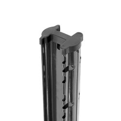 POTEAU A ENCOCHES GIGA GRIS - Différentes tailles - 80x60 mm - pour panneaux GIGA - Capuchon non compris