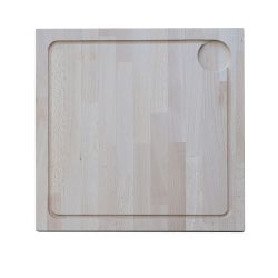 Planche à découper en bois 45x45x4,5cm