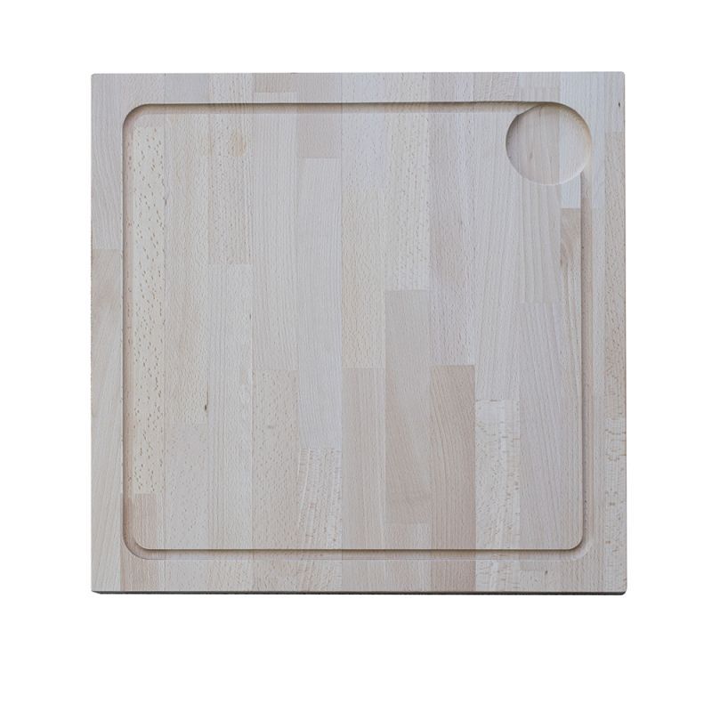 Planche à découper en bois 45x45x4,5cm
