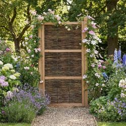 Portillon noisetier tressé - Largeur 90cm - Différentes hauteurs