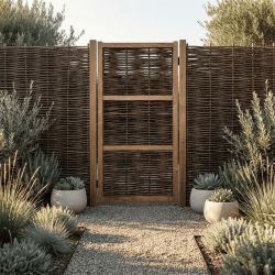 Portillon noisetier tressé - Largeur 90cm - Différentes hauteurs