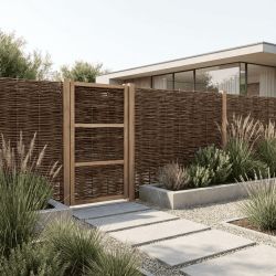 Portillon noisetier tressé - Largeur 90cm - Différentes hauteurs