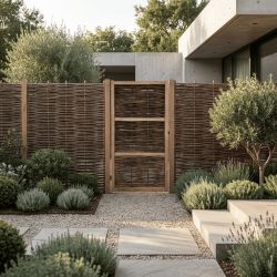 Portillon noisetier tressé - Largeur 90cm - Différentes hauteurs