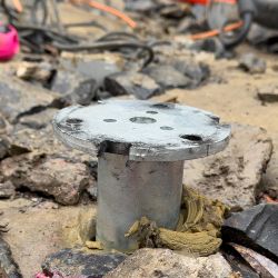 Pieu de 1750 mm en acier galvanisé